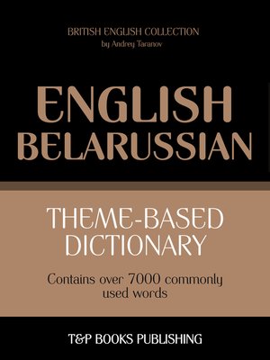 cover image of Theme-Based Dictionary